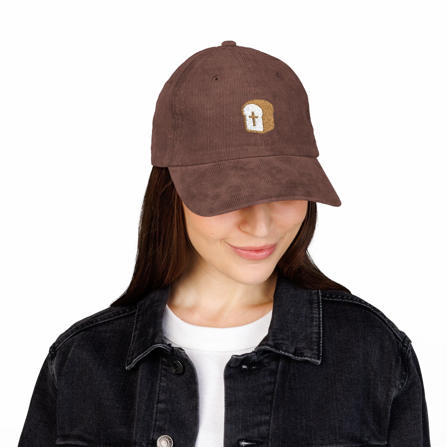 dailybreadcore corduroy cap — dark brown