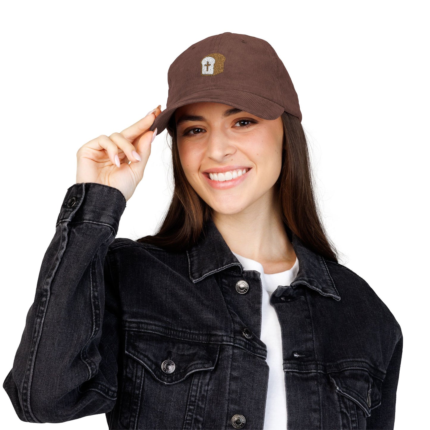 dailybreadcore corduroy cap — dark brown