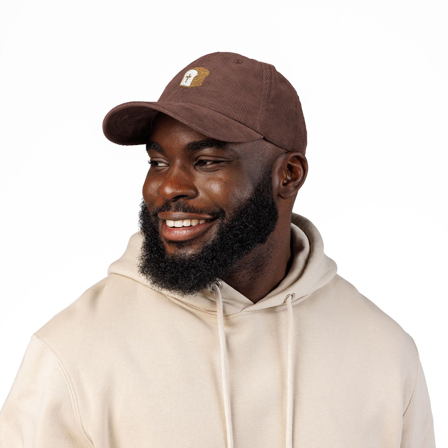 dailybreadcore corduroy cap — dark brown